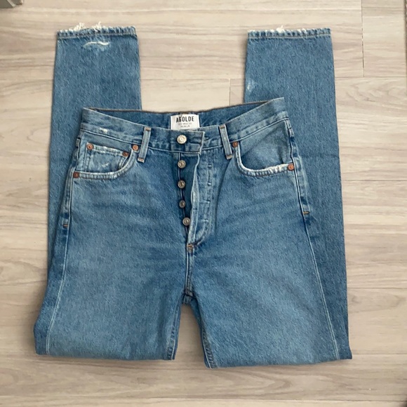 Agolde Jamie High Rise Classic Jeans (Passenger) - Picture 1 of 9
